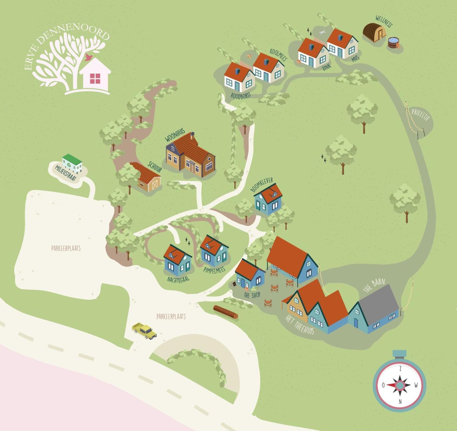 Erve Dennenoord Villa Vasse Eksteriør bilde